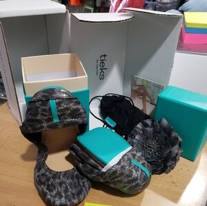 Tieks Limited Edition Black Leopard
